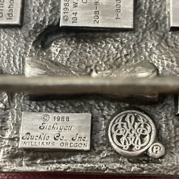 1988 Idaho migratory birds belt buckle. Vintage. - Picture 3 of 5